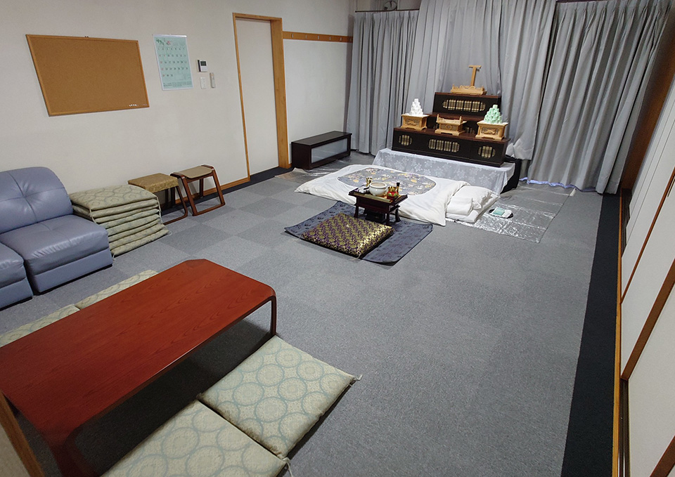 仙台市のご葬儀の斎場 花さいだん北中山の通夜室