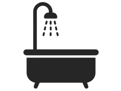 仙台市の花さいだんの浴室のイラスト