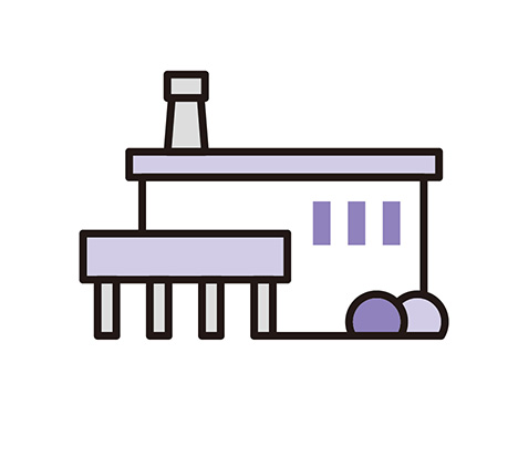 仙台市の花さいだんの火葬場のイラスト