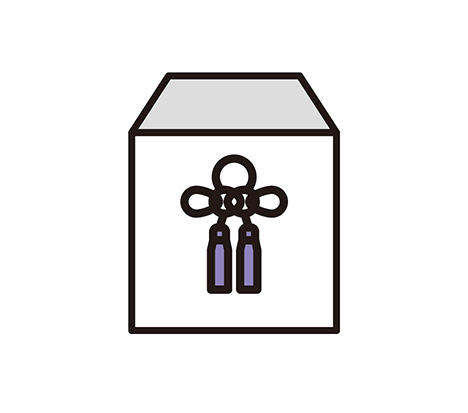 仙台市の花さいだんの収骨用具のイラスト