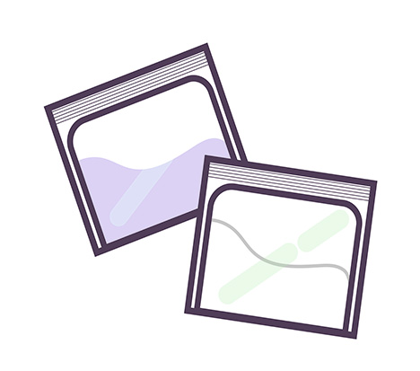 仙台市の花さいだんで提供している保全剤のイラスト