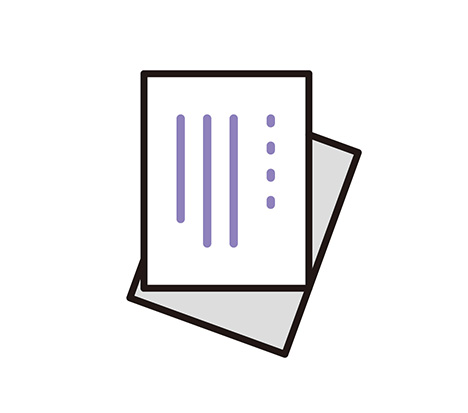 仙台市の花さいだんの法事案内状のイラスト