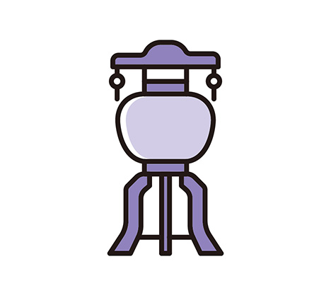 仙台市の花さいだんの外飾りのイラスト