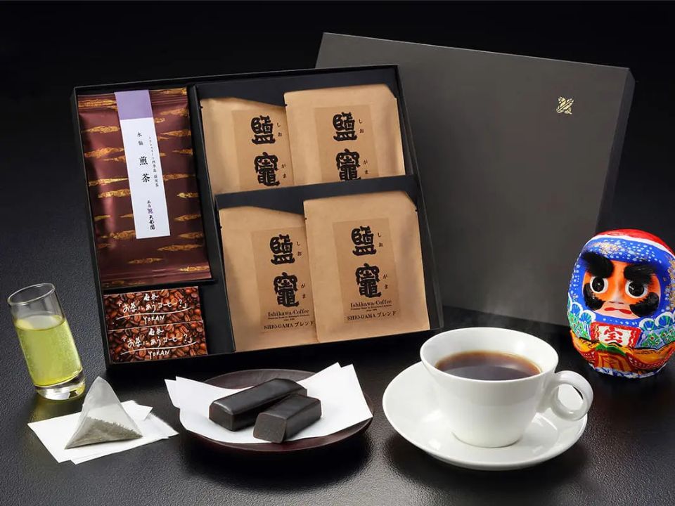 仙台市の花さいだんが提供している親とコーヒーの返礼品セットの画像