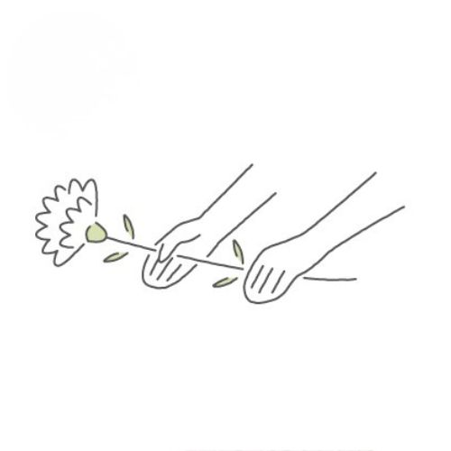 仙台市の花さいだんお別れ花のイラスト