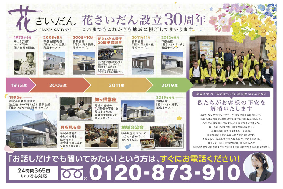 仙台市の葬儀社花さいだんの沿革の画像